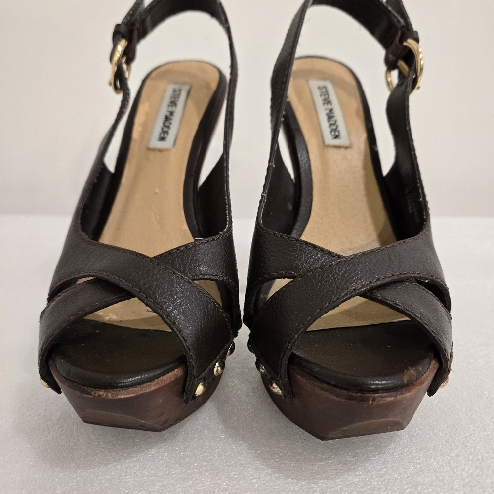 Steve Madden Women's Black Platform Sandals